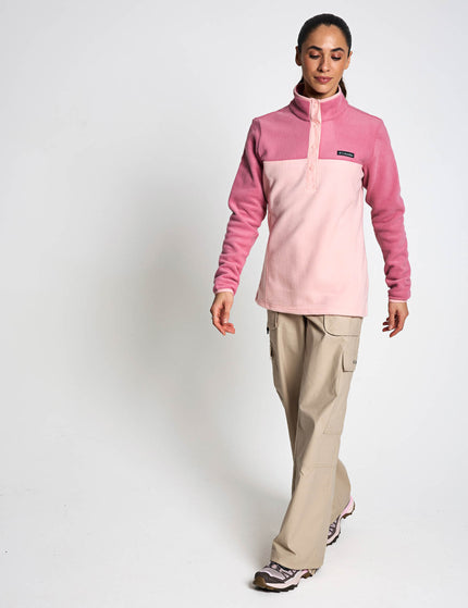 Columbia Benton Springs Half Snap Pullover - Pink Sandimages5- The Sports Edit