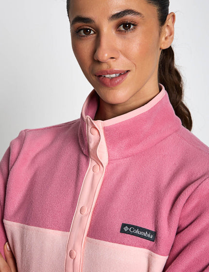 Columbia Benton Springs Half Snap Pullover - Pink Sandimages3- The Sports Edit