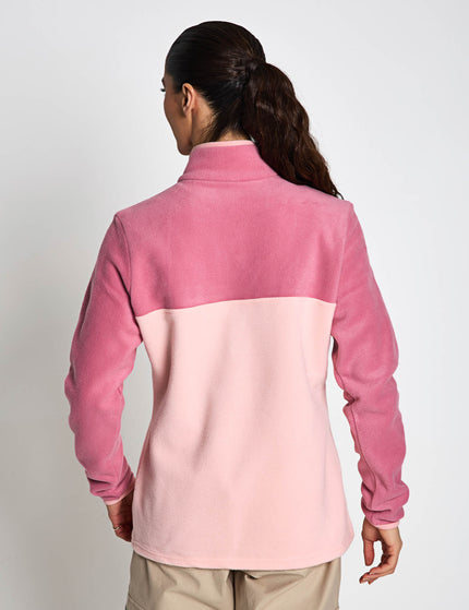 Columbia Benton Springs Half Snap Pullover - Pink Sandimages2- The Sports Edit