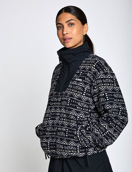 Columbia Sequoia Grove Printed Half Zip Fleece - Black/Horizonsimages1- The Sports Edit