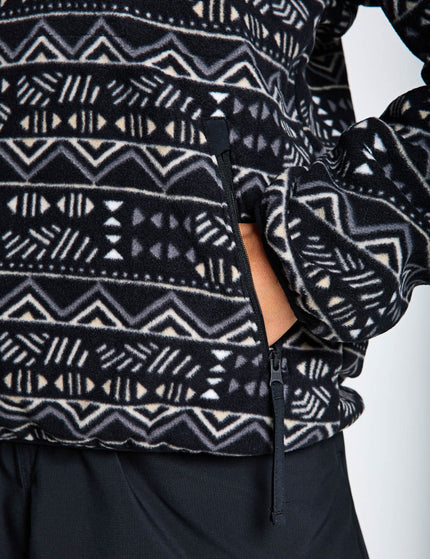 Columbia Sequoia Grove Printed Half Zip Fleece - Black/Horizonsimages4- The Sports Edit