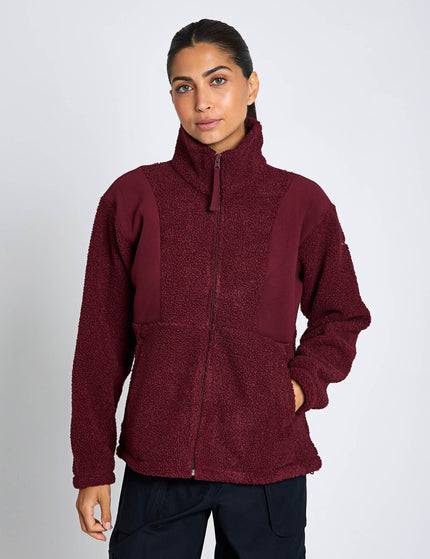 Columbia Panorama II Sherpa Fleece Jacket - Rich Wineimages1- The Sports Edit