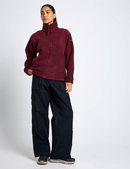 Columbia Panorama II Sherpa Fleece Jacket - Rich Wineimages4- The Sports Edit