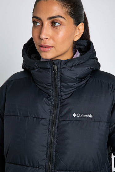 Columbia Puffect II Hooded Mid Puffer Jacket - Blackimages3- The Sports Edit