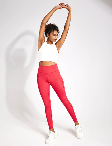 Girlfriend Collective Compressive High Waisted Legging - Cherryimages4- The Sports Edit