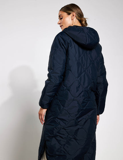 Goodmove Stormwear Fleece Lined Longline Parka - Midnight Navyimages4- The Sports Edit