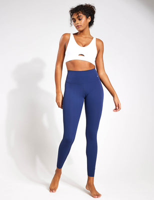 Zenvy High Waisted Leggings - Midnight Navy/Black Zenvy High Waisted Leggings - Midnight Navy/Black