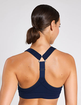 Power Medium Support Sports Bra - Navy Blue Power Medium Support Sports Bra - Navy Blue