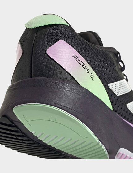 adidas Adizero SL Shoes - Core Black/Zero Metalic/Green Sparkimages4- The Sports Edit