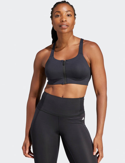 adidas TLRD Impact Luxe High-Support Zip Bra - Blackimages1- The Sports Edit