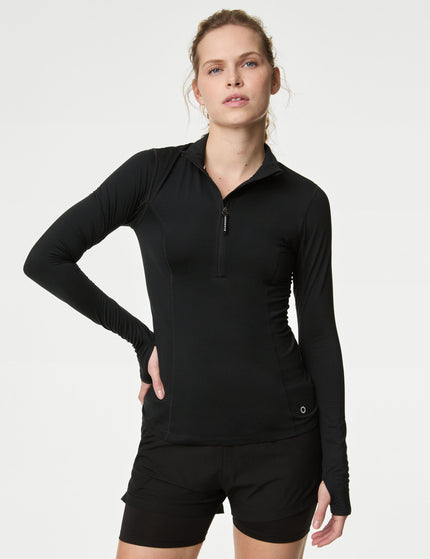 Goodmove HALF ZIP RUN TOP BLACKimages1- The Sports Edit
