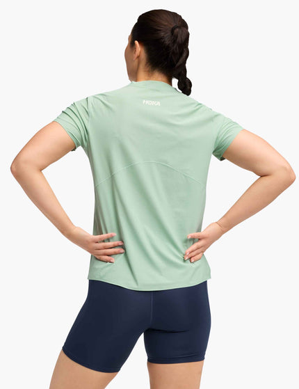 HOKA Airolite Short Sleeve 2.0 - Jadeiteimages2- The Sports Edit