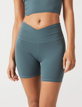 Addison Cloud-Core Wrap Short - Steel Teal Addison Cloud-Core Wrap Short - Steel Teal