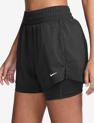 One Dri-FIT 2-in-1 Shorts - Black/White One Dri-FIT 2-in-1 Shorts - Black/White