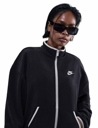 Sportswear Club Fleece Loose Jacket - Black/College Grey Sportswear Club Fleece Loose Jacket - Black/College Grey