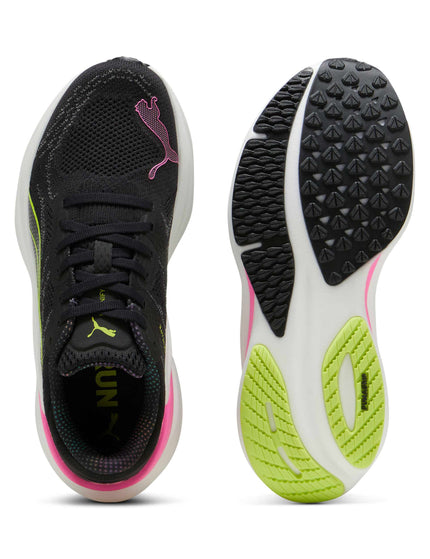 PUMA Magnify NITRO 2 Shoes - Black/Lime Pow/Poison Pinkimages4- The Sports Edit