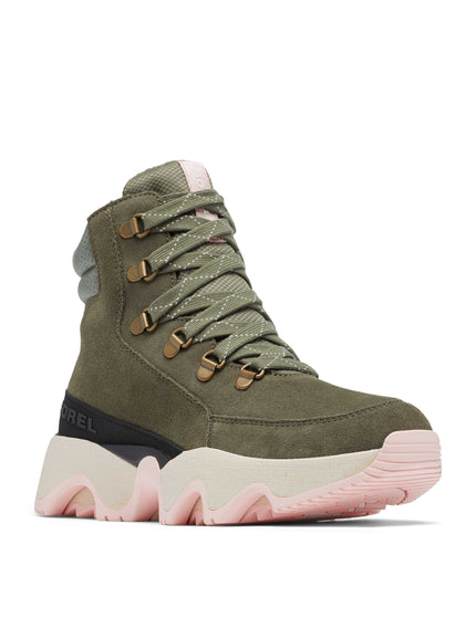 Sorel Kinetic Impact Conquest Waterproof Sneaker Boot - Stone Green/Chalkimages2- The Sports Edit