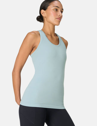 Athlete Seamless Workout Vest - Vapour Blue Athlete Seamless Workout Vest - Vapour Blue
