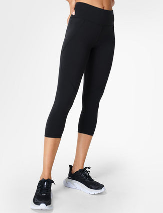 Power Cropped Gym Leggings - Black Power Cropped Gym Leggings - Black