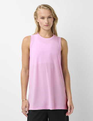 Soft Flow Studio Longline Tank - Lilac Pink Soft Flow Studio Longline Tank - Lilac Pink