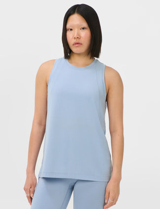 Soft Flow Studio Longline Vest - Laguna Blue Soft Flow Studio Longline Vest - Laguna Blue