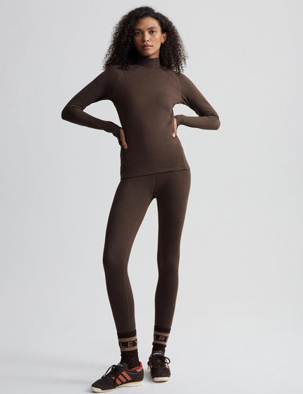 Varley Always Warm Base Layer Legging 27.5" - Deep Chocolate Marlimages4- The Sports Edit