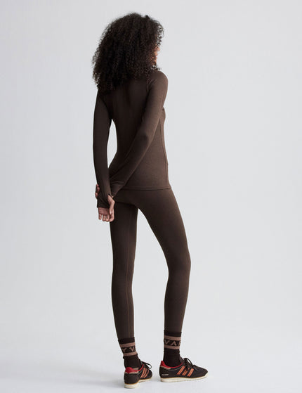 Varley Always Warm Base Layer Legging 27.5" - Deep Chocolate Marlimages5- The Sports Edit