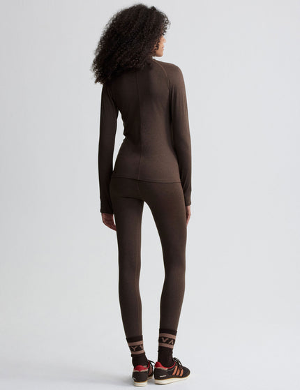 Varley Always Warm Base Layer Legging 27.5" - Deep Chocolate Marlimages6- The Sports Edit