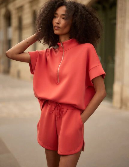 Varley Coulter High Waisted Short 3.5" - Summer Figimages4- The Sports Edit