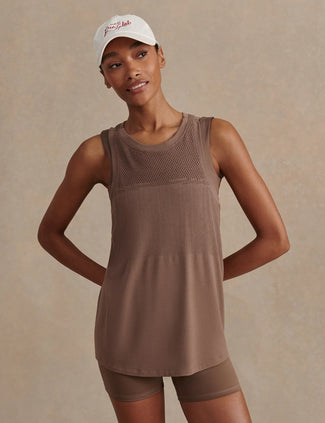 Dayna Seamless Tank - Coffee Quartz Dayna Seamless Tank - Coffee Quartz
