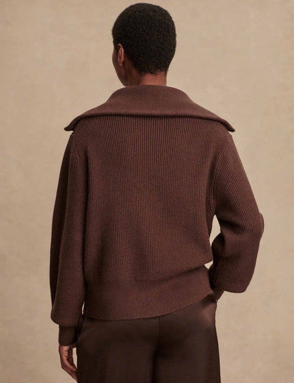 Varley Enrico Knit Jacket - Coffee Beanimages2- The Sports Edit