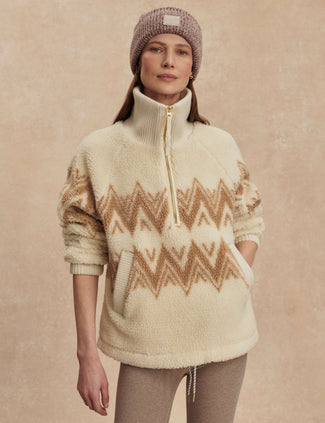 Hendrik Half-Zip Sherpa - Egret Hendrik Half-Zip Sherpa - Egret