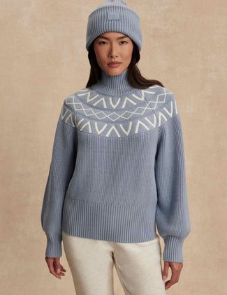 Marcie Fair Isle Yoke Knit - Glacier Blue Marcie Fair Isle Yoke Knit - Glacier Blue