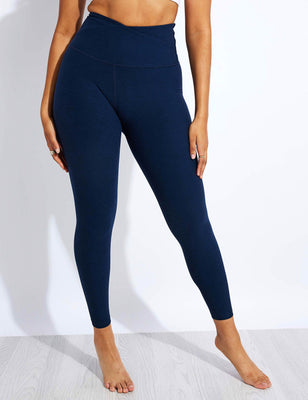 Spacedye At Your Leisure High Waisted Midi Legging - Nocturnal Navy Spacedye At Your Leisure High Waisted Midi Legging - Nocturnal Navy
