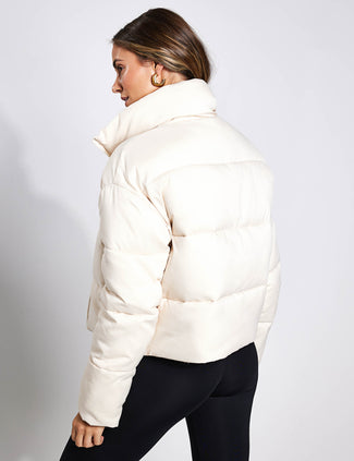 Cropped Puffer - Snow