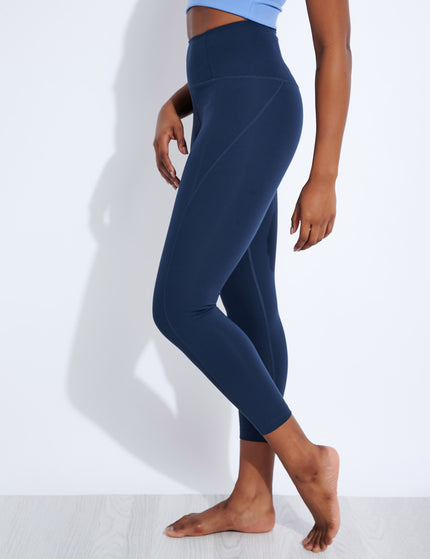 Girlfriend Collective Compressive High Waisted 7/8 Legging - Midnightimages1- The Sports Edit