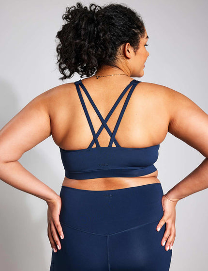 YMO Spark Cross Strap Bra - Navyimages5- The Sports Edit