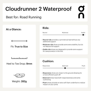 ON Running tech specs