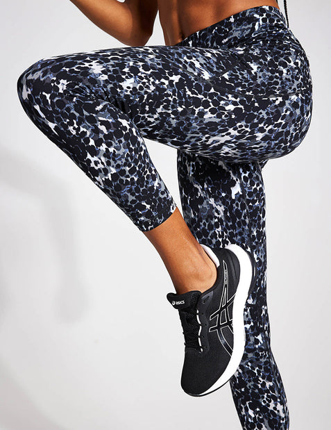 Power Gym Leggings - Black Confetti Print, Women's Leggings