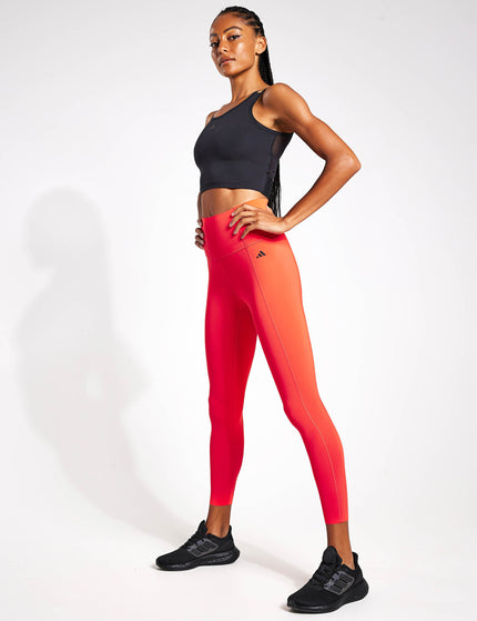 adidas Optime Power 7/8 Leggings - Bright Redimages4- The Sports Edit