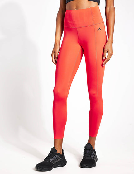 adidas Optime Power 7/8 Leggings - Bright Redimages1- The Sports Edit