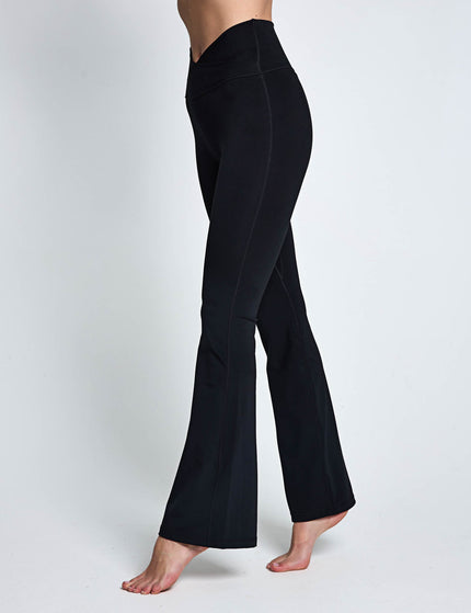 adidas 3 Stripes Studio All Me Flare X-Over Leggings - Blackimages1- The Sports Edit