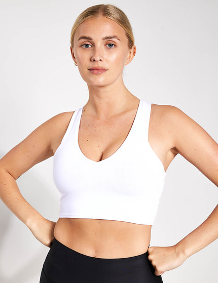 Alo Yoga Airbrush Real Bra Tank - Whiteimages1- The Sports Edit