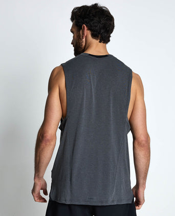 Designed For Training Workout Tank Top - Dark Grey Heather/Solid Grey