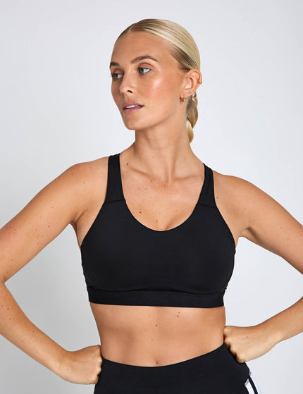 adidas Optime Essentials Workout High Support Bra - Blackimages3- The Sports Edit
