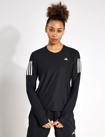 adidas Own The Run Long Sleeve Tee - Blackimages4- The Sports Edit
