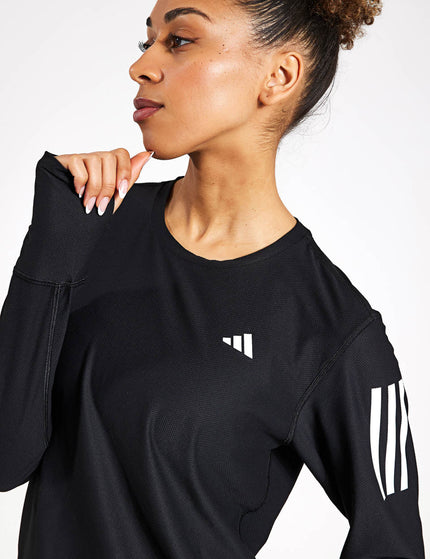 adidas Own The Run Long Sleeve Tee - Blackimages8- The Sports Edit
