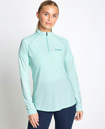 24/7 Tech Tee Long Sleeve Half Zip - Light Electro