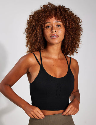 India Seamless Bra - Black