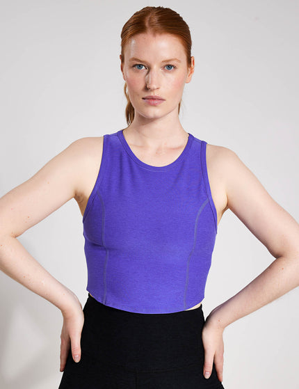Beyond Yoga Spacedye Motivate Cropped Tank - Ultra Violet Heatherimages1- The Sports Edit